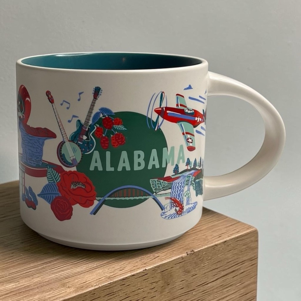 Starbucks Discovery Series Collection Alabama AL Bama 14oz Coffee Tea Cup Mug